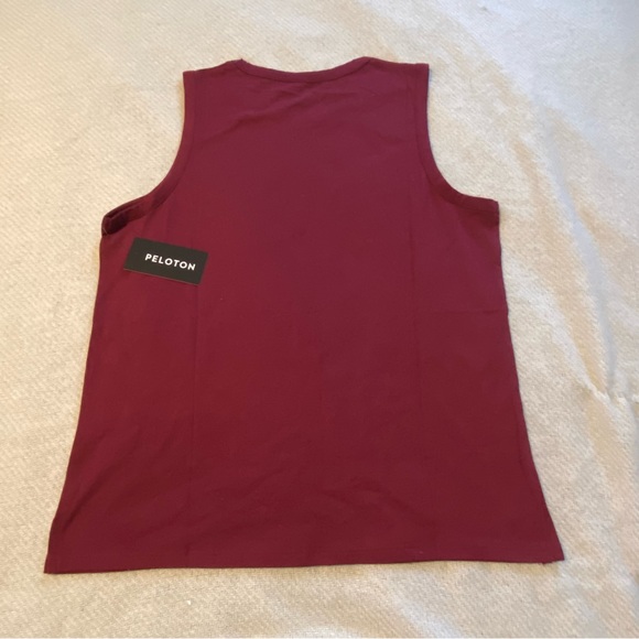 NWT Peloton Studio Side Slit Muscle Tank (Red) - Picture 5 of 7